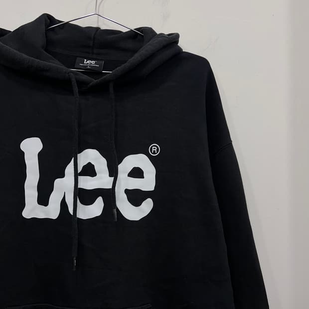 Lee 빅 로고 오버핏 헤비코튼 후드티