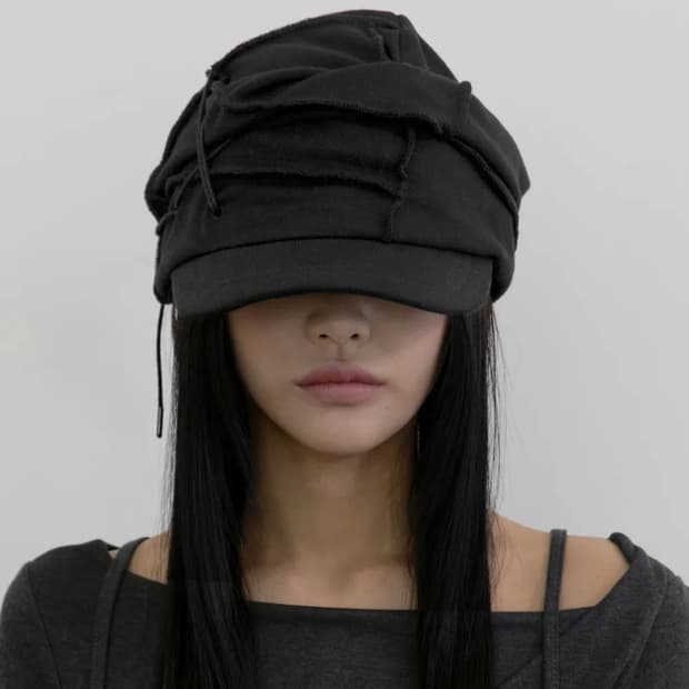 플레어업 Soi draped cap 드레이프캡 블랙