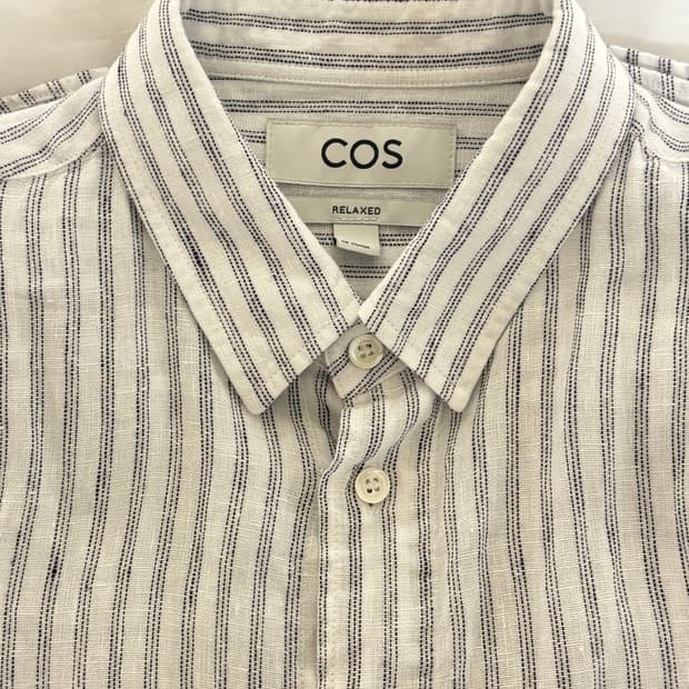 Cos 코스 린넨 스트라이프 셔츠 S
