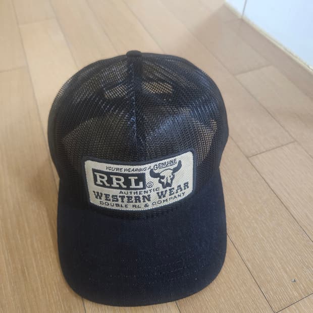 rrl 데님 빌 메시 트러커 캡