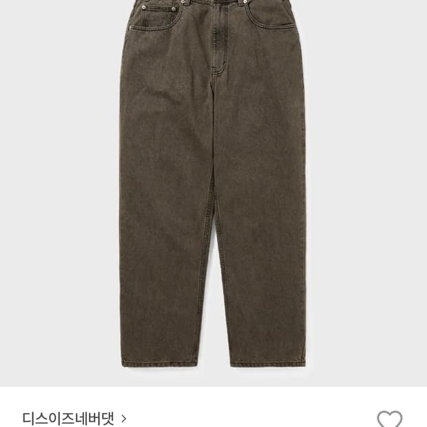 디스이즈네버댓 릴렉스드진 브라운 (M)