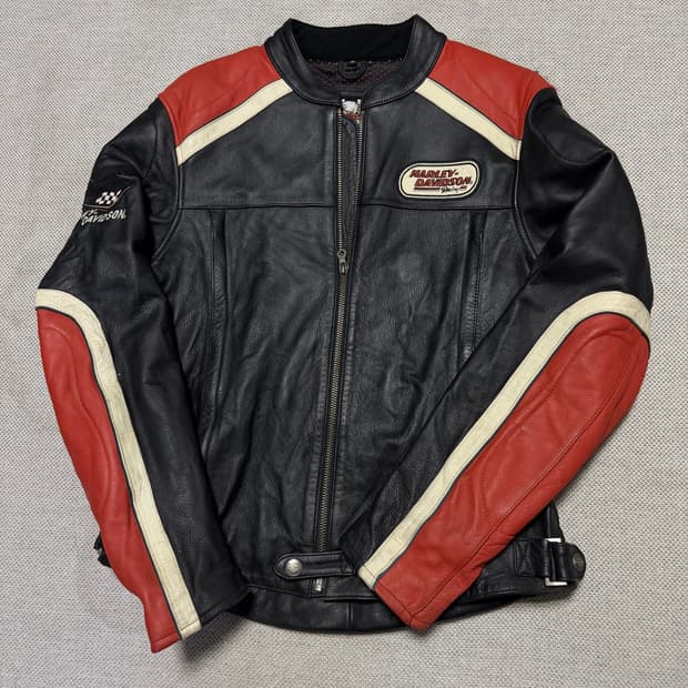할리데이비슨 가죽 라이더 자켓