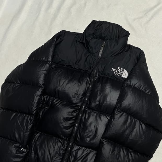 M 노스페이스 700 눕시 다운 패딩 블랙