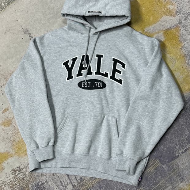 예일 yale 회색 후드티 L