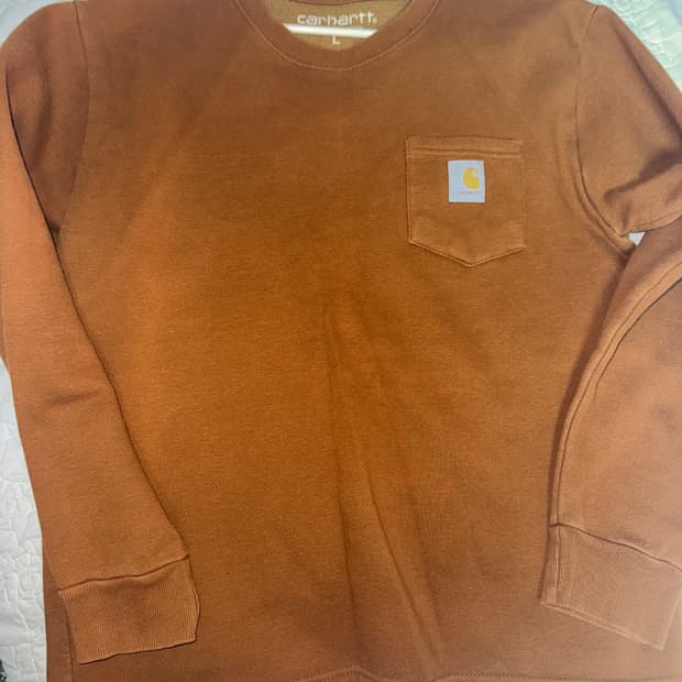 칼하트 포켓 맨투맨 브라운