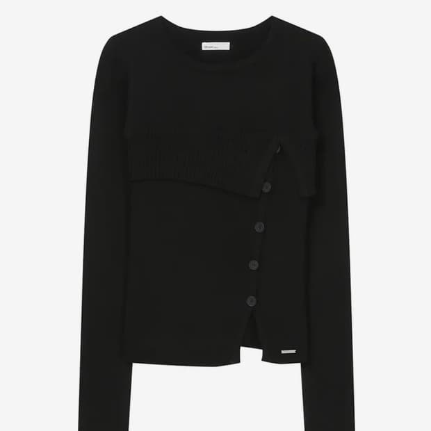 미세키서울 레이어드 플립 니트