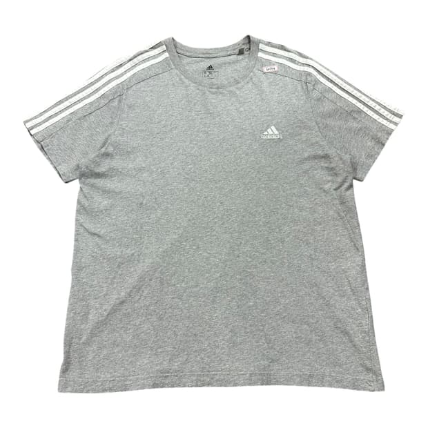 ✨ (바배) 아디다스 그레이 화이트 삼선 반팔티