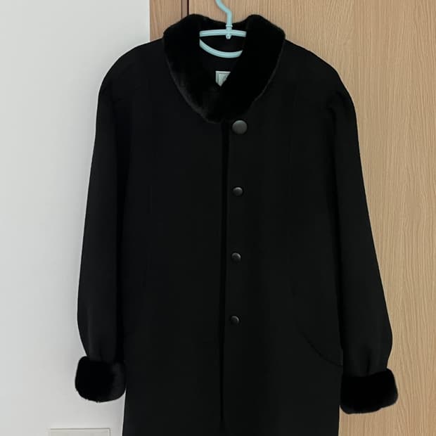 노컨텐츠 울 핸드메이드 코트 블랙