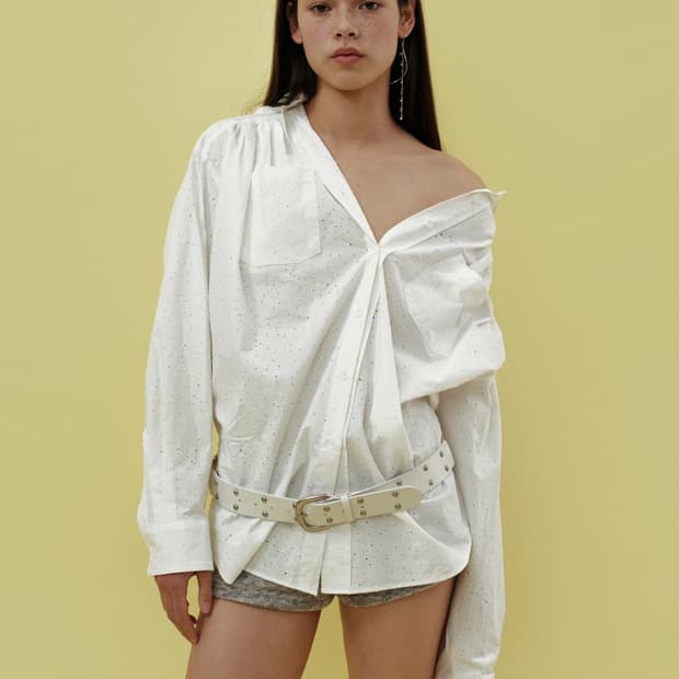 세릭 CERRIC HOOD OVER SHIRT / IVORY 후드 셔츠