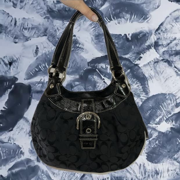 코치 블랙 숄더백