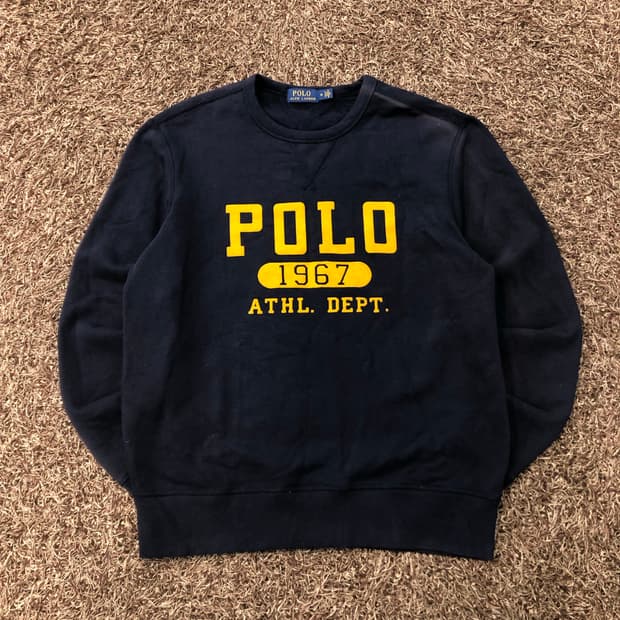 폴로 랄프로렌 로고 페이딩 스웻셔츠 맨투맨