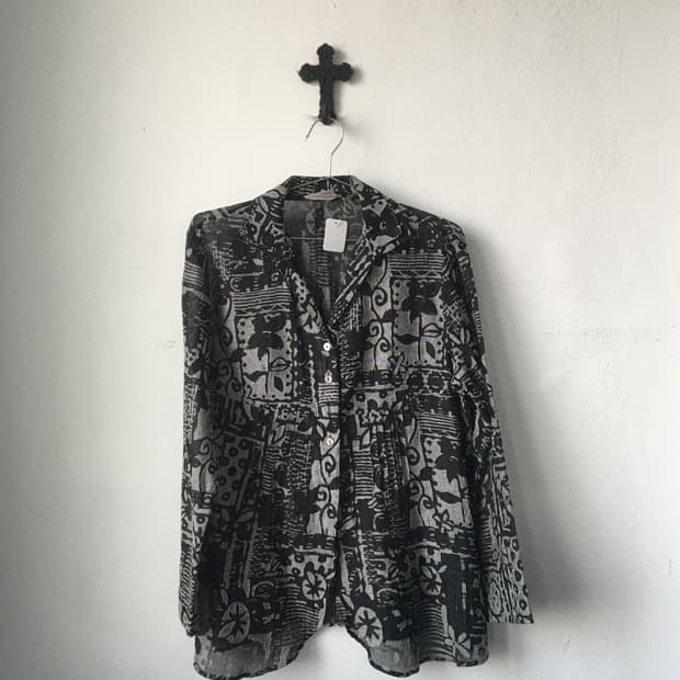 Pattern shirt jacket