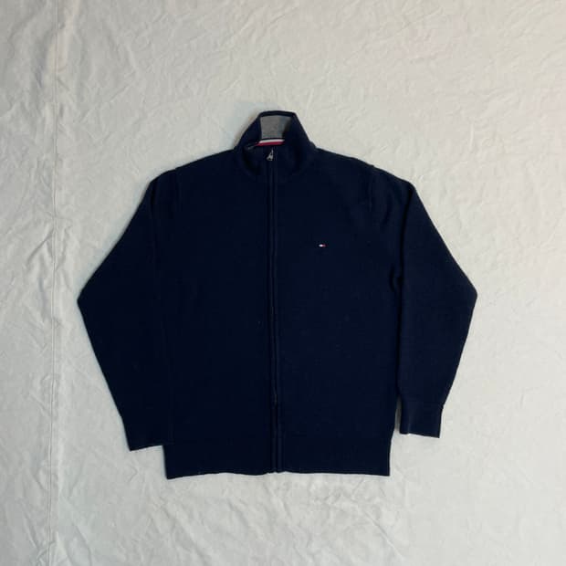 타미힐피거 니트 집업