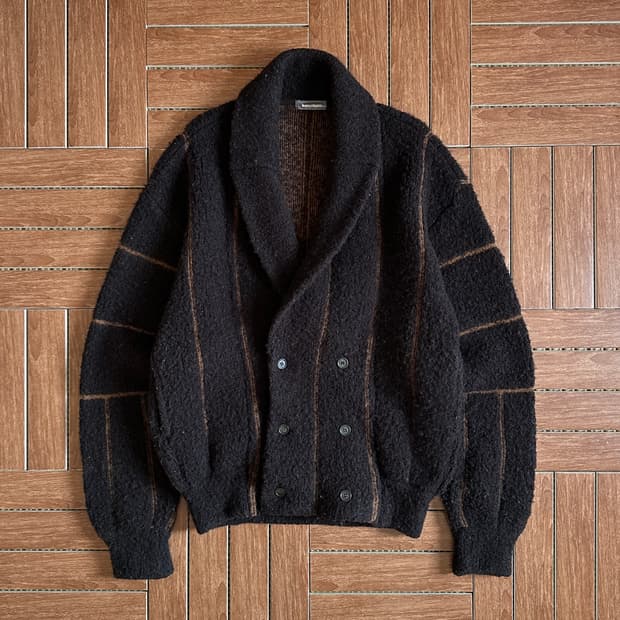 80‘s Issey miyake wool double cardigan