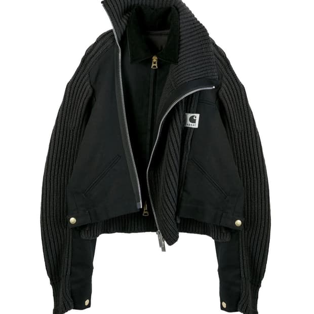 사카이X칼하트 25Aw 울 니트 블루종