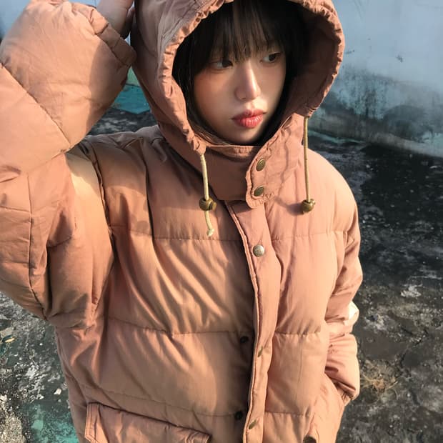 워싱 피치 구스다운