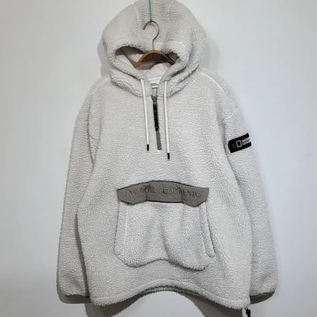 (L) 내셔널지오그래픽 후리스 점퍼 아노락 뽀글이 플리스 자켓 