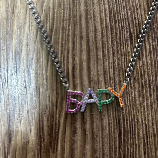 베이프 BAPY 큐빅 목걸이