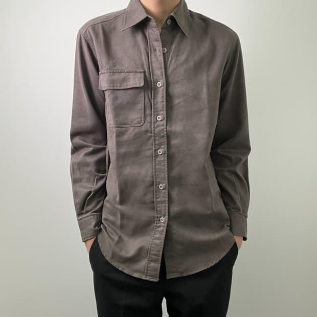 LAUTREAMONT 인조 스웨이드 셔츠 