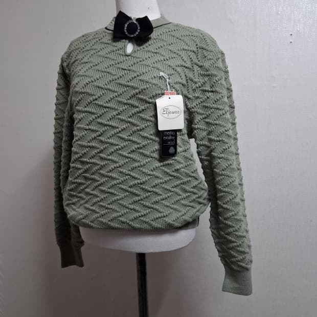 Elieune  엑스트라파인 메리노울 케이블울니트 가오리핏 66 새옷