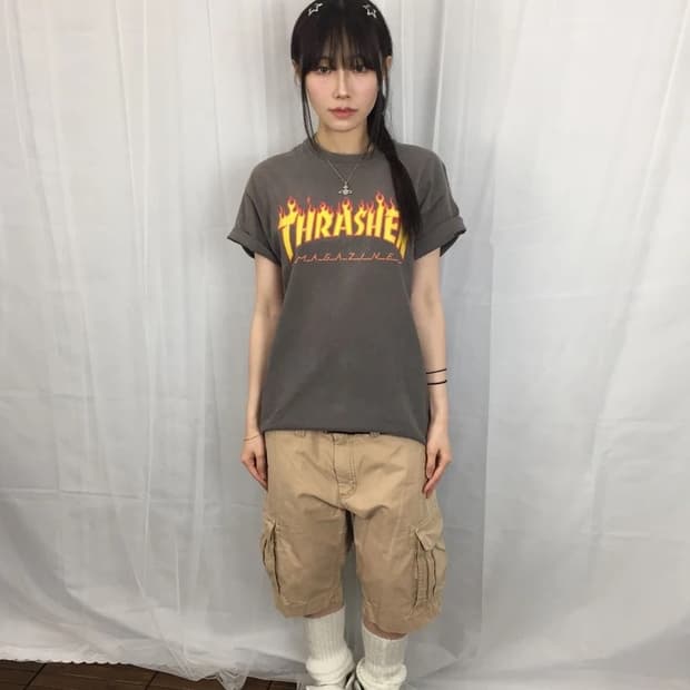 Thrasher Flame Logo Skate Tee