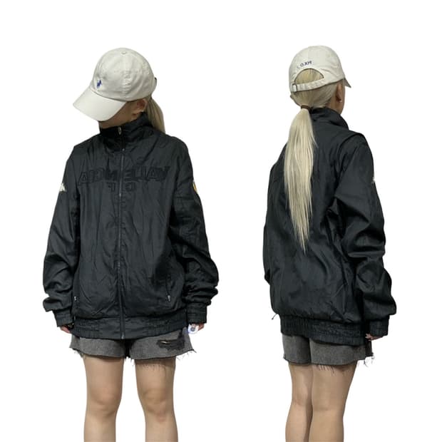 카파 블랙 오버핏 트랙 자켓 XXL