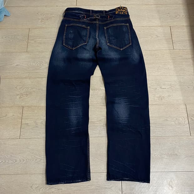 (32)Lee Cooper 빈티지 워싱 신치백 셀비지 데님 팬츠