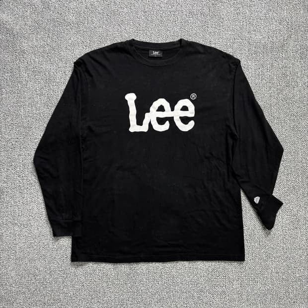 Lee 빅로고 블랙 롱슬리브