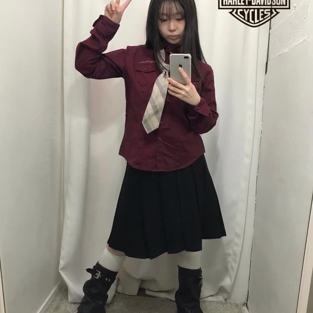 할리데이비슨 셔츠 코디 세트 ⭐️