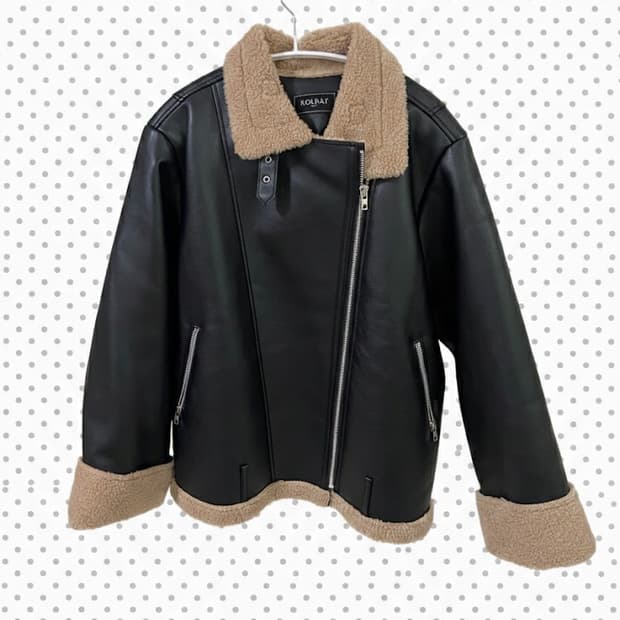 🐦‍⬛콜릿 오버핏 무스탕🐦‍⬛