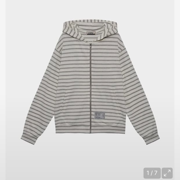 사로스 후드집업 saros stripe zipup