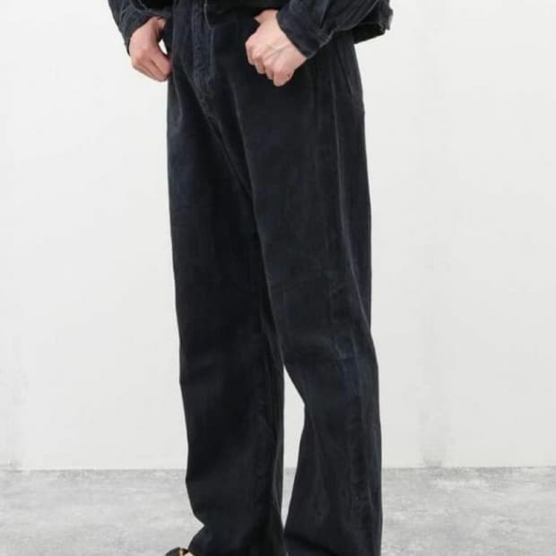 23ss 오라리 셀비지 페이디드 라이트 데님 블랙 3