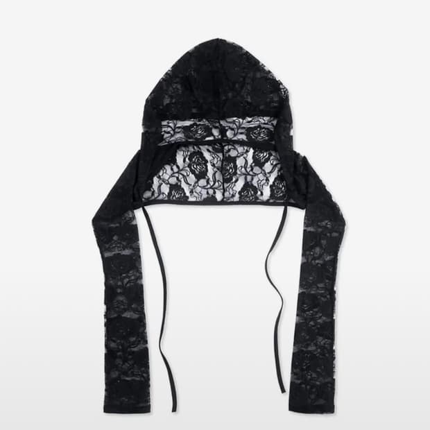 태 레이스 후디 볼레로 가디건 001 블랙