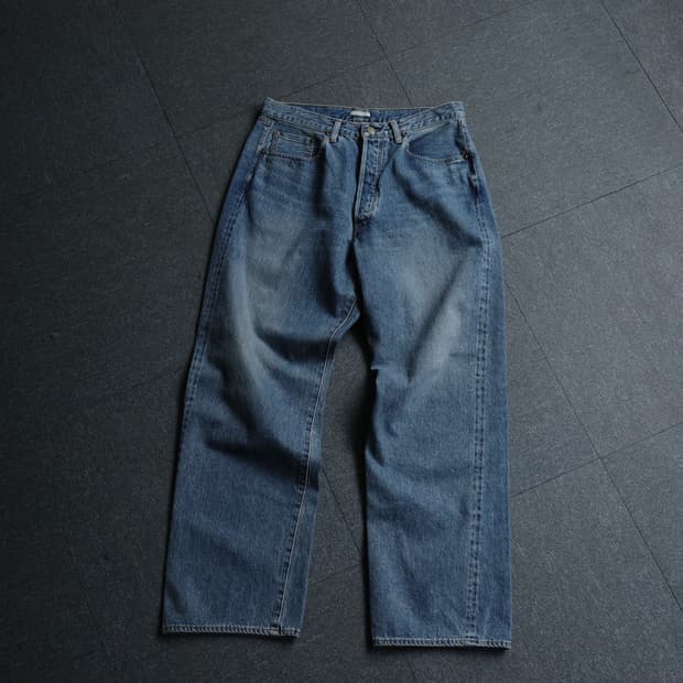 울테리어 빈티지 워시드 셀비지 데님 5p 팬츠