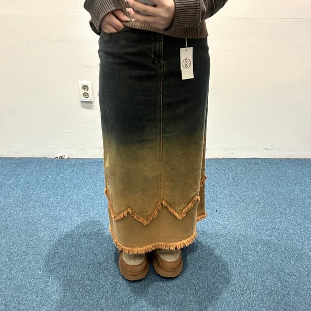 빈티지 데님 롱치마