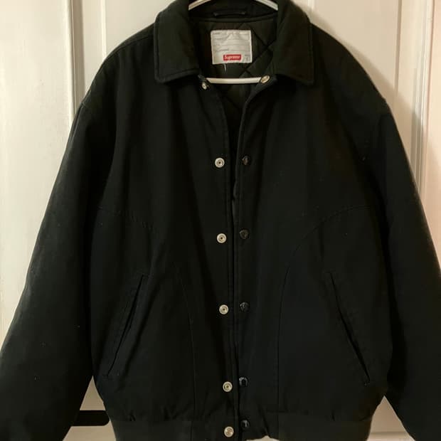 20s/s Supreme 슈프림 트윌 바시티 자켓 블랙