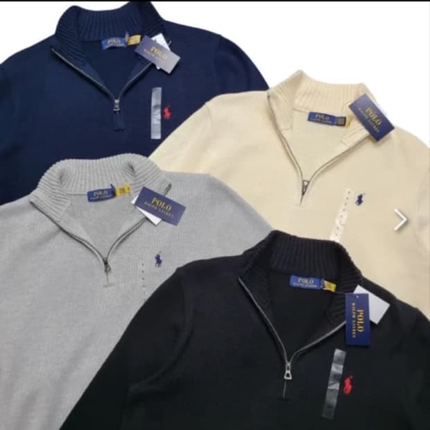 🔥[정품/새상품]🔥폴로 랄프로렌 클래식 반집업 쿼터 니트