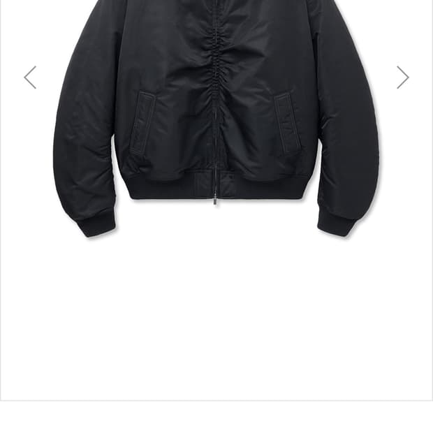 마뗑킴 봄버자켓 블랙 xl 25Fw