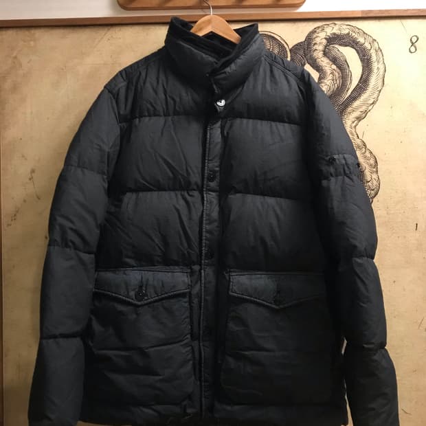 STONE ISLAND RESIN POPLIN DOWN-TC