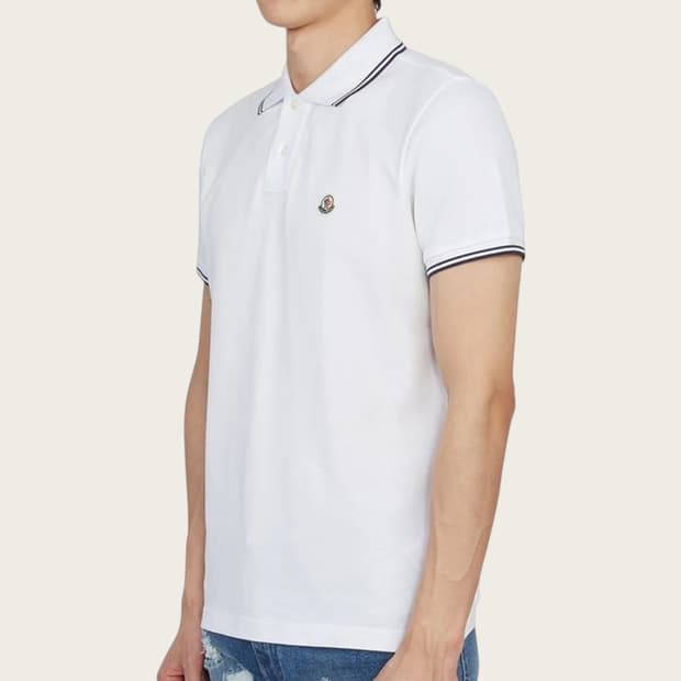 XL/ 몽클레어 화이트 와펜패치 폴로티