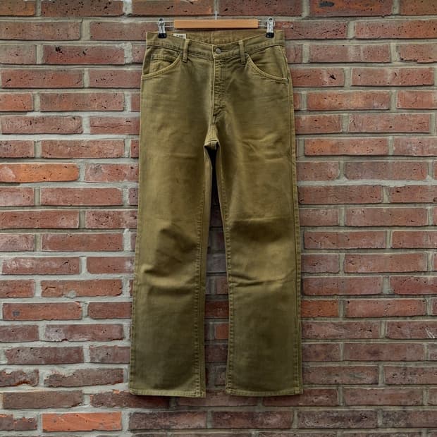 90s 리 Lee 코튼 트윌 부츠컷 팬츠 – 일본 생산