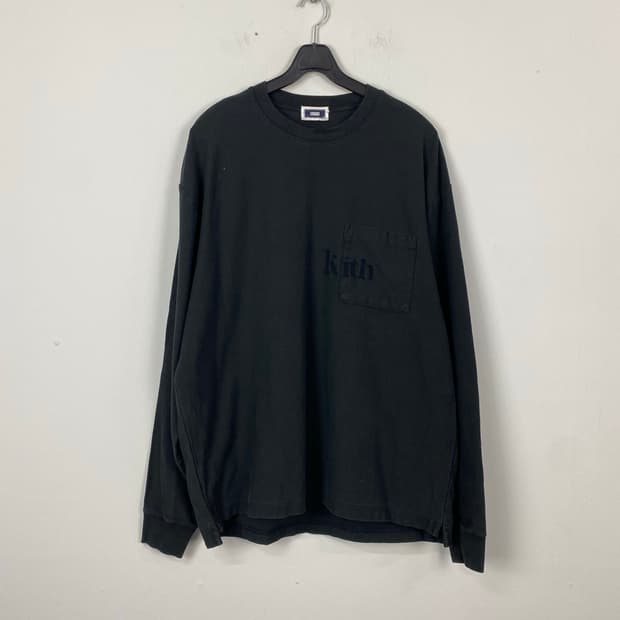 키스 kith 포켓 롱슬리브 긴팔티 M <594>