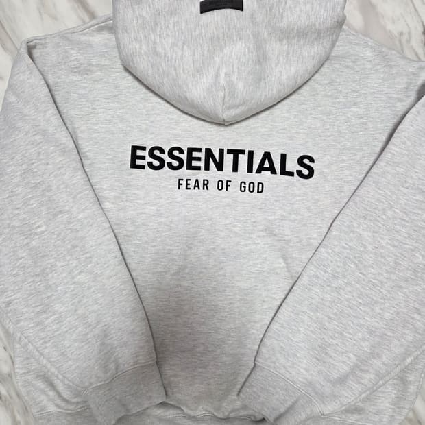 피오갓에센셜 오버핏 후드티