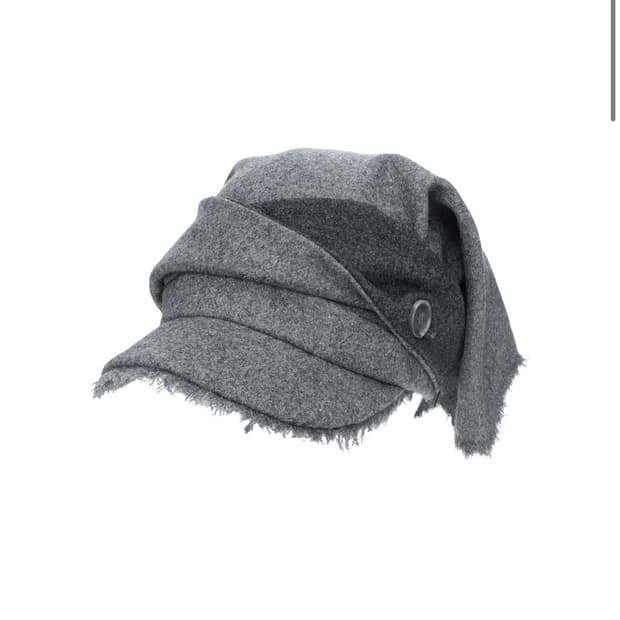 오호스 스카프 베일 울 캡 그레이