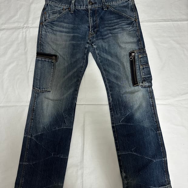 빈티지 데님 스트레이트핏