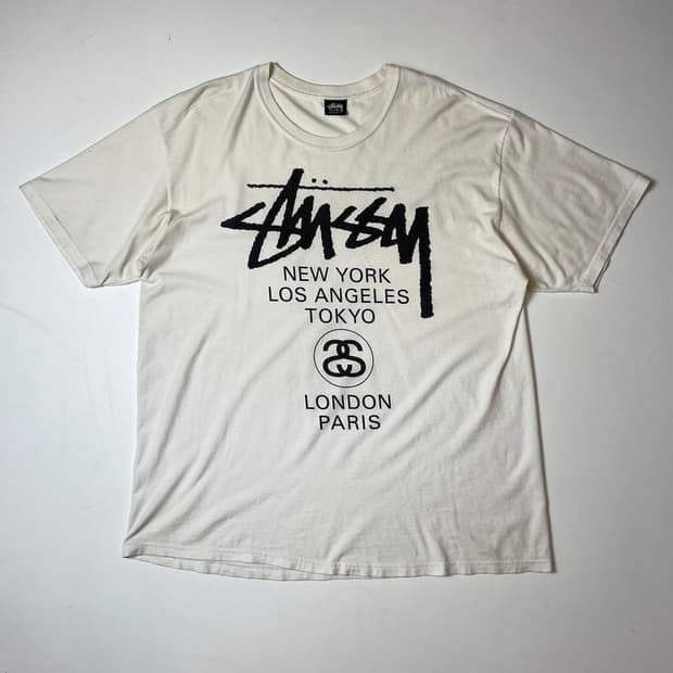 스투시 월드투어 코튼 반팔 티셔츠 PN9636