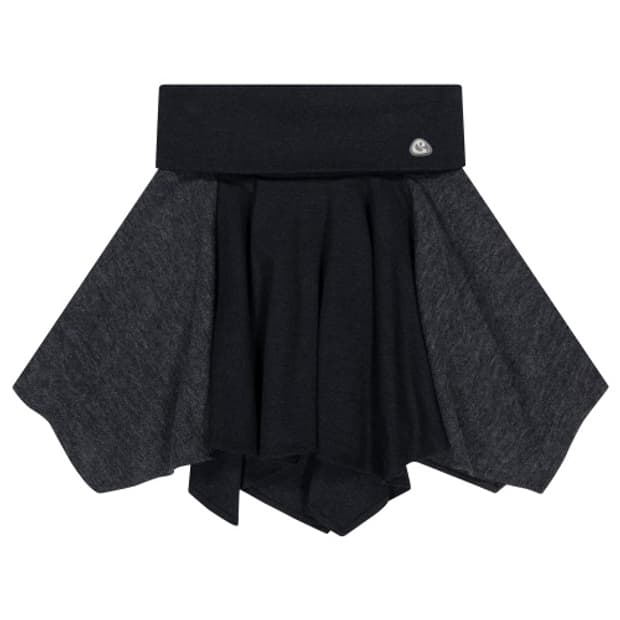 코이세이오 폴딩 언발란스 스커트 차콜