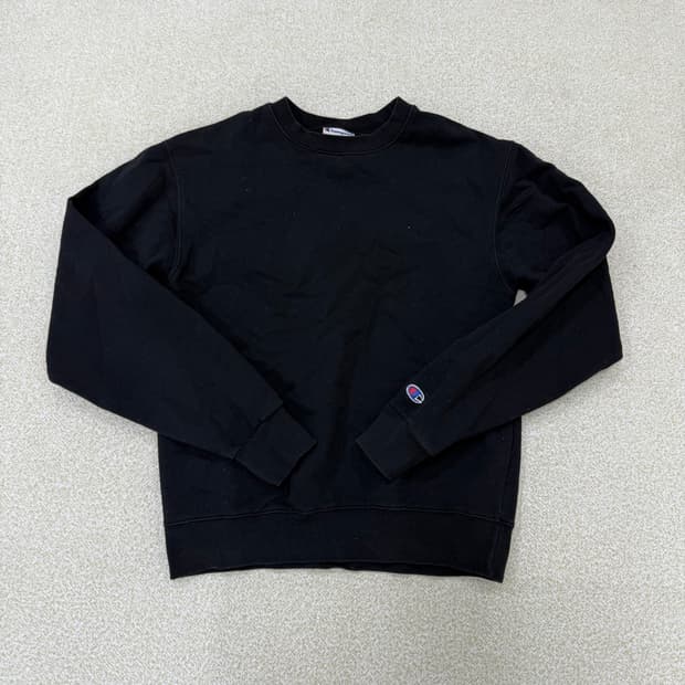 [S] 챔피온 어센틱 블랙 맨투맨 0105T1