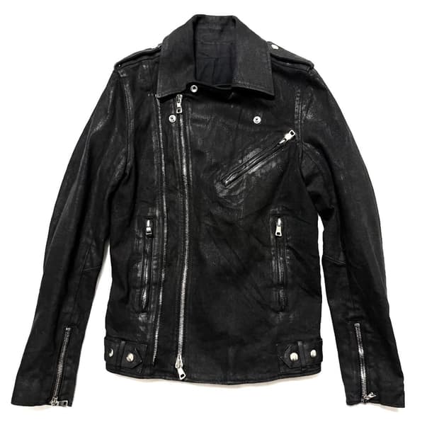 발망 - 15SS 왁스 코팅 바이커 자켓