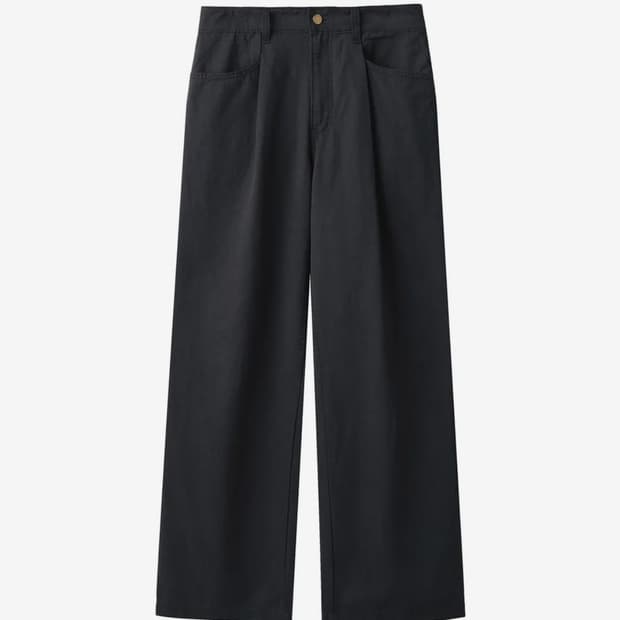 아르반 스탠다드 사이드 포켓 워시드 팬츠 블랙 4사이즈(32)